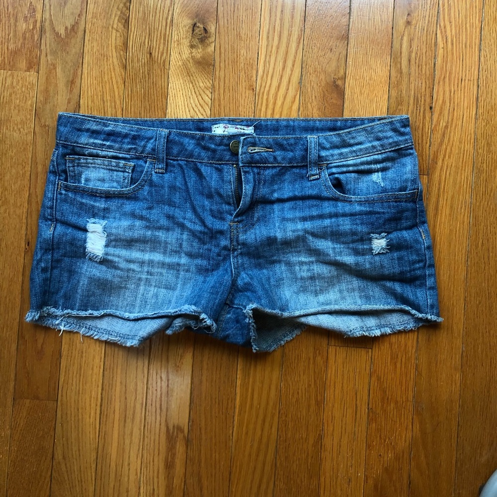Ripped Jean Shorts